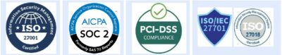 Certifications e-learning : ISO 27001, SOC 2, PCI-DSS, ISO/IEC 27701, ISO 27018.